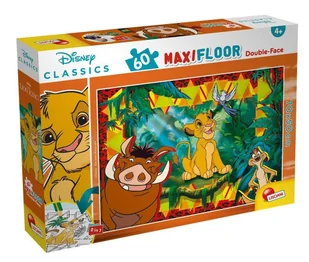 Lisciani Król Lew. Puzzle dwustronne Maxi 60 el. - - Puzzle - miniaturka - grafika 2