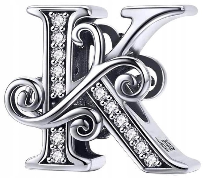 Charms Zawieszka Charms Litera K Kształt Charmsy Trusky