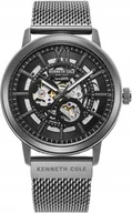 Zegarki męskie - Zegarek męski KENNETH COLE KCWGL2217201 grafitowy klasyczny skeleton - miniaturka - grafika 1