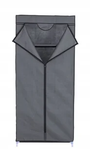 SZAFA TEKSTYLNA MATERIAŁOWA PÓŁKA 70x45x155 SZARA - Szafy - miniaturka - grafika 1