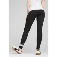 Spodnie sportowe damskie - Legginsy damskie z logo No. 1 ESS PUMA Black - miniaturka - grafika 1