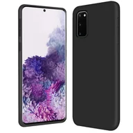 Etui i futerały do telefonów - Etui na telefon Samsung Galaxy S20 silikonowo-żelowe etui ochronne na telefon komórkowy, czarne - miniaturka - grafika 1