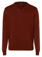 Swetry męskie - Andrew James - Sweter męski, czerwony - miniaturka - grafika 1