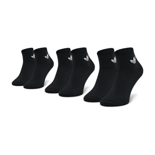 Zestaw 3 par wysokich skarpet unisex adidas Mid-Cut Crew FM0643 Czarny - Skarpetki męskie - miniaturka - grafika 1
