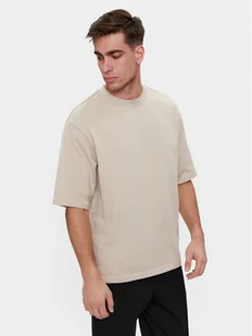 Only & Sons T-Shirt Millenium 22027787 Beżowy Oversize - Koszulki męskie - miniaturka - grafika 1