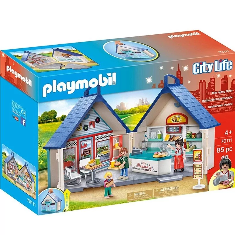 Playmobil City Life Przenośny Imbis Bar 70111