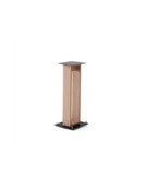 Głośniki - stojaki i akcesoria - Norstone Alva Plus Walnut/Black – eleganckie podstawki głośnikowe 68 cm Oak - miniaturka - grafika 1