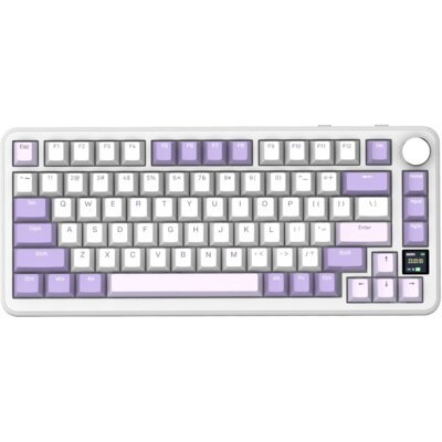 ATTACK SHARK X85 Pro Biało-lawendowy