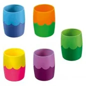 Przybory szkolne - Pojemnik na długopisy dwukolorowy MIX - miniaturka - grafika 1