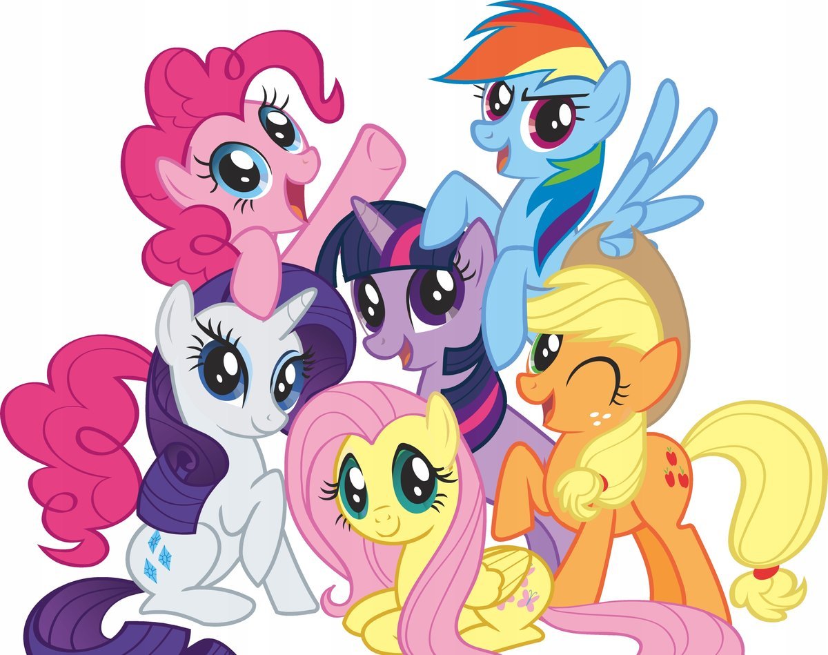 Naklejka Uv Wypukła Ozdobna DTF UV Aplikacja Kucyki My Little Pony 1