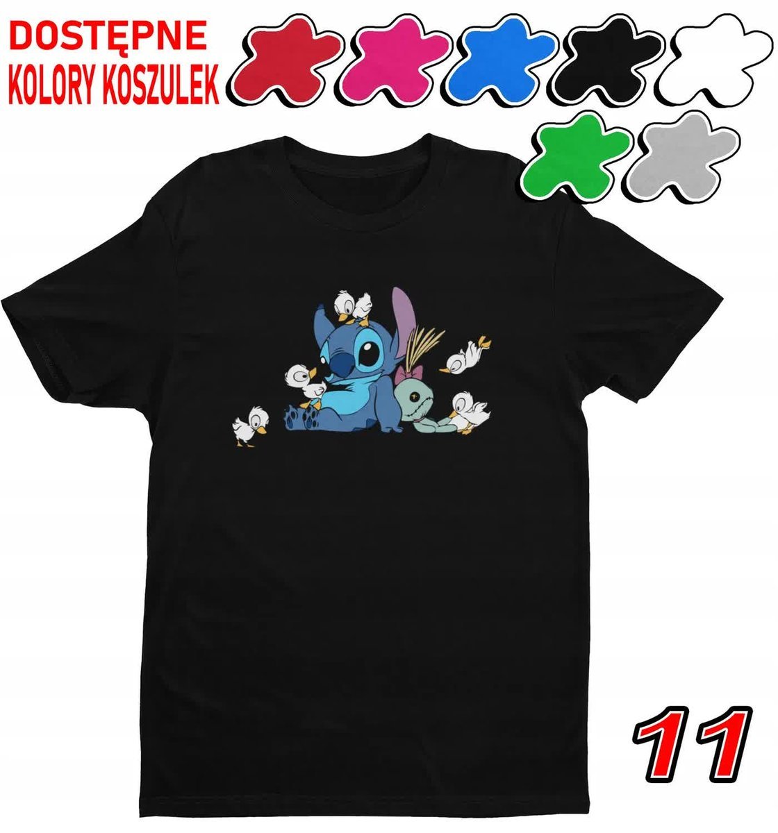 Koszulka Dziecięca Z Nadrukiem Dla Fana Stich Angel Słodziak -L 146-152