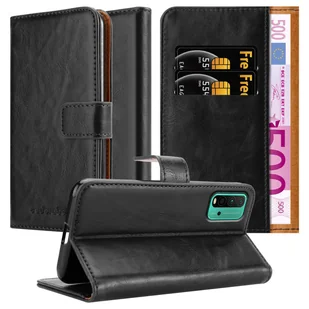 Cadorabo pokrowiec na Xiaomi RedMi 9T / POCO M3 pokrowiec ochronny w kolorze czarnym pokrowiec na telefon komórkowy etui na książkę etui luksusowe - Etui i futerały do telefonów - miniaturka - grafika 1