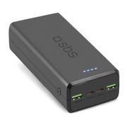 SBS 30000mAh 2xUSB-C 2xUSB-A Czarny TTBB30000PD20K