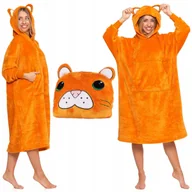 Bluzy damskie - KOCOBLUZA 2w1 PODUSZKA Duża Bluza Koc z Kapturem na Prezent MORAJ Uni - miniaturka - grafika 1