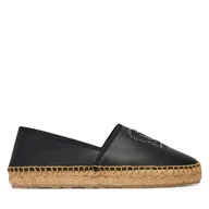 Espadryle damskie - Espadryle LOVE MOSCHINO JA10532G0OIA0000 Czarny - miniaturka - grafika 1