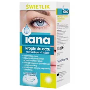 Iana Starpharma Krople do oczu ze świetlikiem 10 ml - Wzrok i słuch - miniaturka - grafika 1