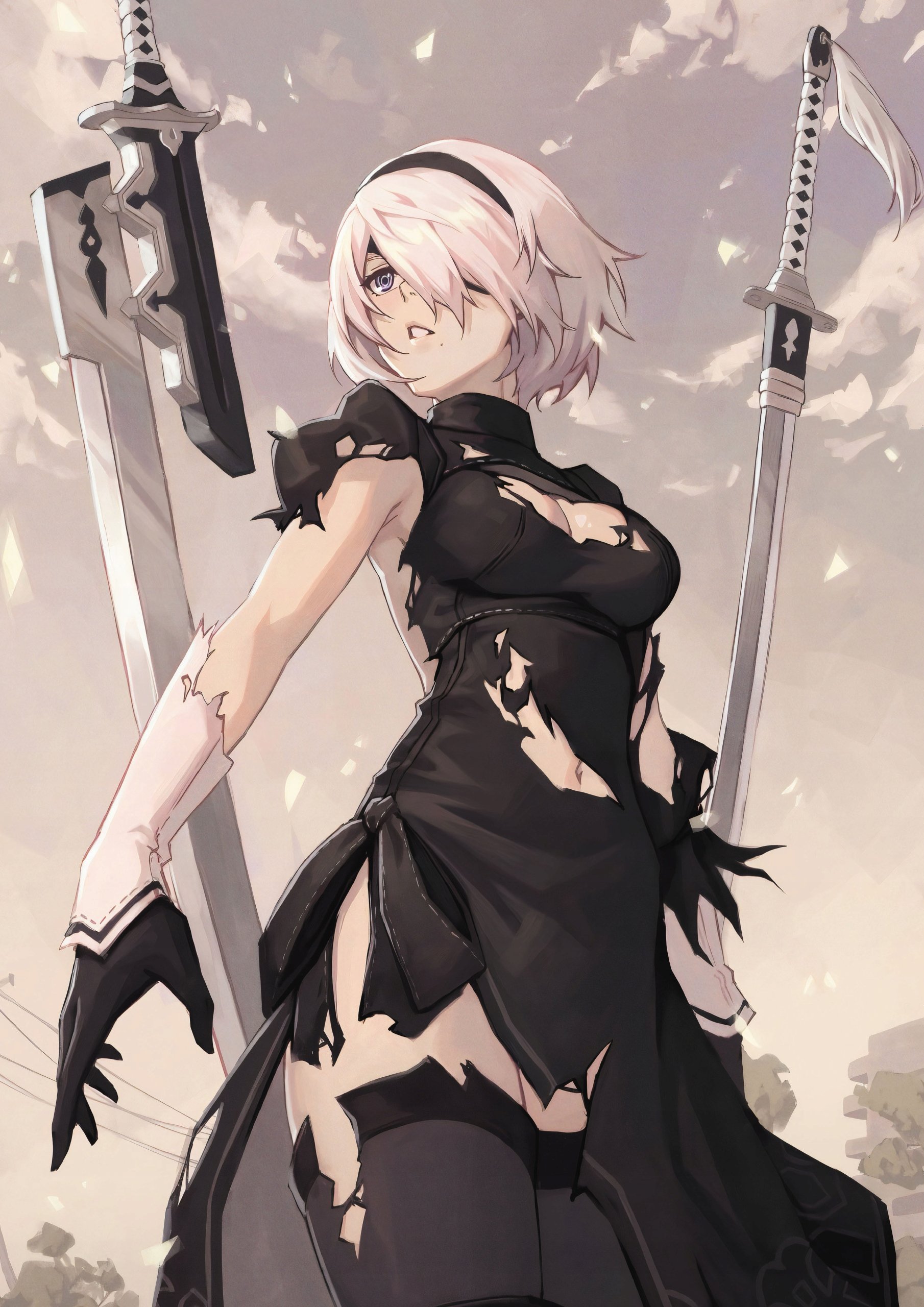 Plakat A2 Nier: Automata Anime Gra 2B