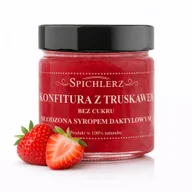 Konfitury, marmolady, powidła - Bez cukru Konfitura z truskawek 100g - miniaturka - grafika 1