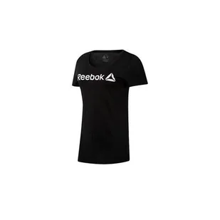 Koszulka sportowa damska Reebok Linear Read Scoop - Koszulki i topy damskie - miniaturka - grafika 1