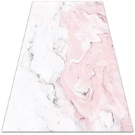 Dywany - Uniwersalny dywan winylowy Biało-różowy marmur 140x210 cm - miniaturka - grafika 1