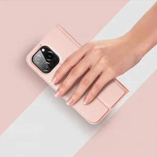 Dux Ducis Skin Pro kabura etui pokrowiec z klapką iPhone 14 Pro Max złoty - Etui i futerały do telefonów - miniaturka - grafika 12