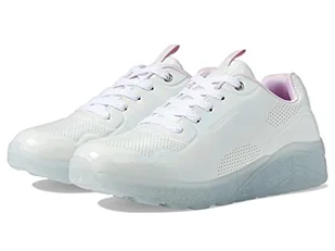 Skechers Street Girls, Kapcie, White Synthetic/Silver Trim, 37 EU, White Synthetic Silver Trim, 37 EU - Kapcie damskie - miniaturka - grafika 1