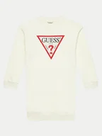 Sukienki i spódniczki dla dziewczynek - Guess Sukienka codzienna J3YK20 KA6R3 Écru Regular Fit - miniaturka - grafika 1