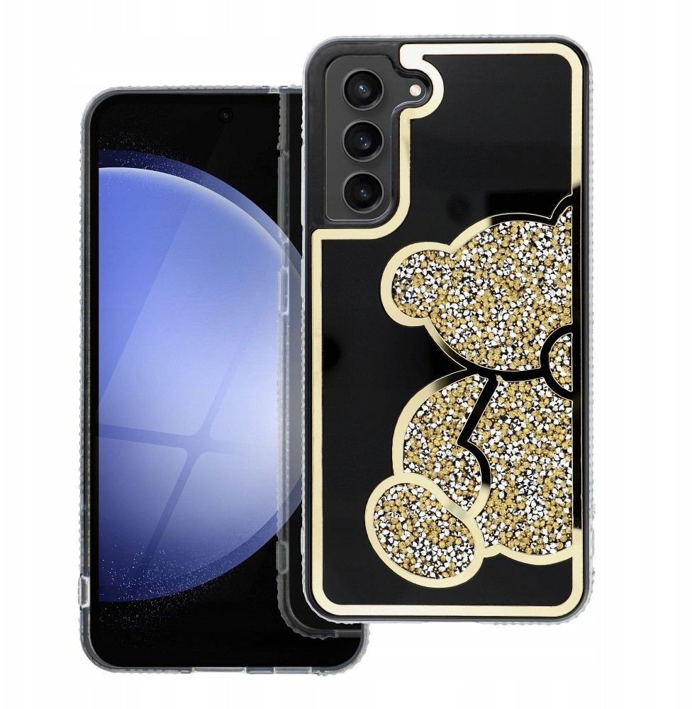 Futerał TEDDY BEAR do SAMSUNG S25 Ultra złoty