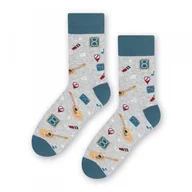 Skarpetki damskie - Steven 039-007 Melanż Jasny Szary skarpetki damskie - miniaturka - grafika 1