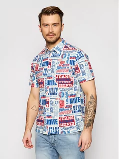 Koszule męskie - Wrangler Koszula W5J47S18E Kolorowy Regular Fit - grafika 1