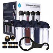 Uzdatniacze wody - Stacja filtrująca 4 elementowa + filtry EKO-DAFI - miniaturka - grafika 1