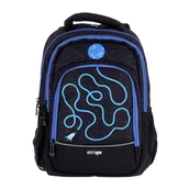 Plecaki szkolne i tornistry - Strigo Plecak Misty Kosmos czarny - miniaturka - grafika 1