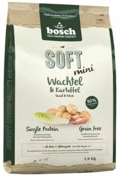 Karma dla psa BOSCH Soft Mini Adult Przepiórka i ziemniaki 2.5 kg