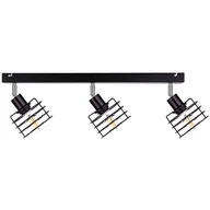 Lampy sufitowe - KET Regulowana LAMPA sufitowa metalowa OPRAWA druciana czarna KET316 - miniaturka - grafika 1