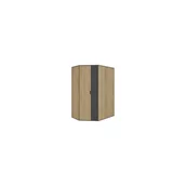 Szafy - Szafa Narożna NA1 Nano Dąb Riviera Meblar Grafit, Dąb Riviera - miniaturka - grafika 1