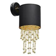 Lampy ścienne - Milagro Kinkiet ALMERIA BLACK/GOLD 1xE27 MLP6438 - miniaturka - grafika 1