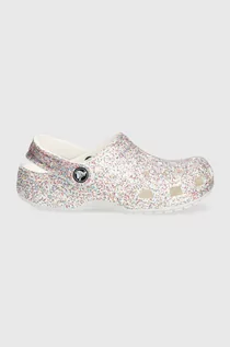 Buty dla dziewczynek - Crocs klapki dziecięce CLASSIC SPRINKLE GLITTER - grafika 1