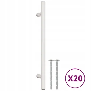 Uchwyty do szafek, 20 szt., srebrne, 160 mm, stal - Meble modułowe i akcesoria - miniaturka - grafika 1