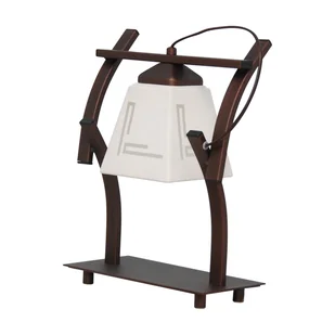 Lampka stołowa K-4998 BRĄZ (｡◕‿◕｡) - Dom i wnętrze OUTLET - miniaturka - grafika 1