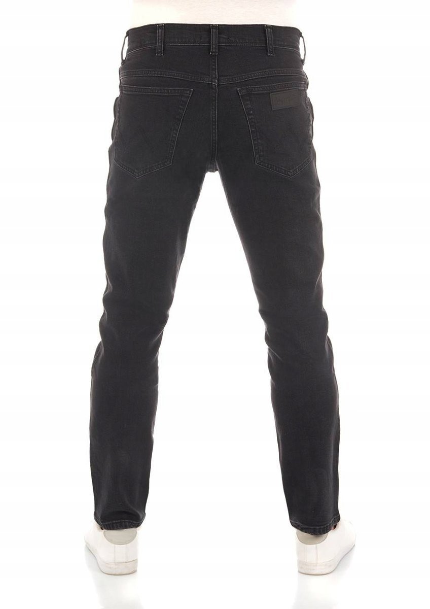 WRANGLER TEXAS SLIM CASH BLACK W12SHT240 38/30
