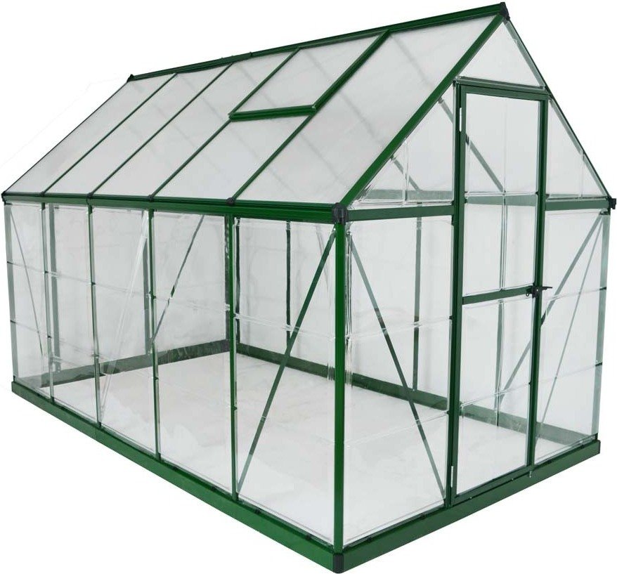 Palram - Aluminiowa szklarnia Canopia Hybrid 610 Zielony 306x185x208 cm