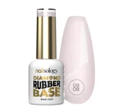 Lakiery hybrydowe - Clavier Nailsology Diamond Rubber Base baza do manicure hybrydowego DB08 Pearly Bride 8ml - miniaturka - grafika 1
