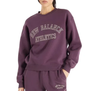 Bluza New Balance WT43516PLN - fioletowa - Bluzy sportowe damskie - miniaturka - grafika 1