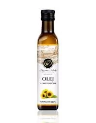 Olej słonecznikowy 250ml tłoczony na zimno Olejarnia Niwki - Zdrowa żywność - miniaturka - grafika 1