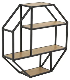 Nowoczesna loftowa półka ścienna w kolorze dębu L3-P16 - Półki do salonu Nowoczesna loftowa półka ścienna w kolorze dębu L3-P16 - Półki do salonu - miniaturka - grafika 1