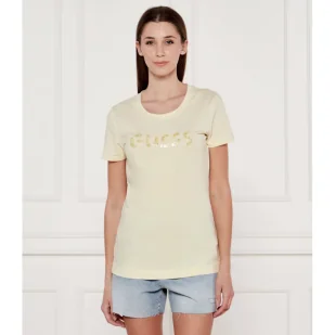 GUESS T-shirt Slim Fit - Koszulki i topy damskie - miniaturka - grafika 1
