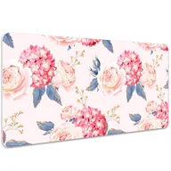 Podkładki na biurko - Podkładka na biurko Kwiat hortensji 100x50 cm - miniaturka - grafika 1
