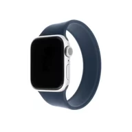 Akcesoria do smartwatchy - Apple Pasek wymienny FIXED Silicone Strap na Watch 42/44mm velikost L FIXESST-434-L-BL) Niebieski - miniaturka - grafika 1