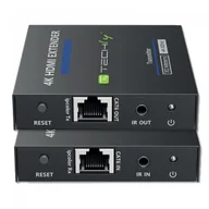 Inne akcesoria audio-wideo - Techly 364187 Extender HDMI po skrętce Cat6/6a/7, 4K 60Hz, Zero Latecy, IR, do 70m - miniaturka - grafika 1