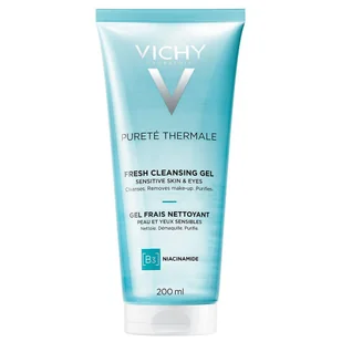 Vichy Purete Thermale odświeżający żel do mycia twarzy z niacynamidem 200ml - Żele do mycia twarzy - miniaturka - grafika 3